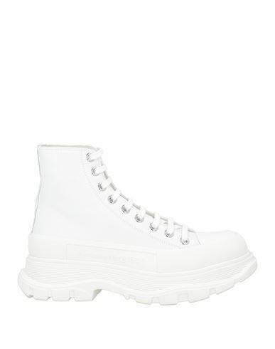 Alexander Mcqueen Man Sneakers White Calfskin Cover