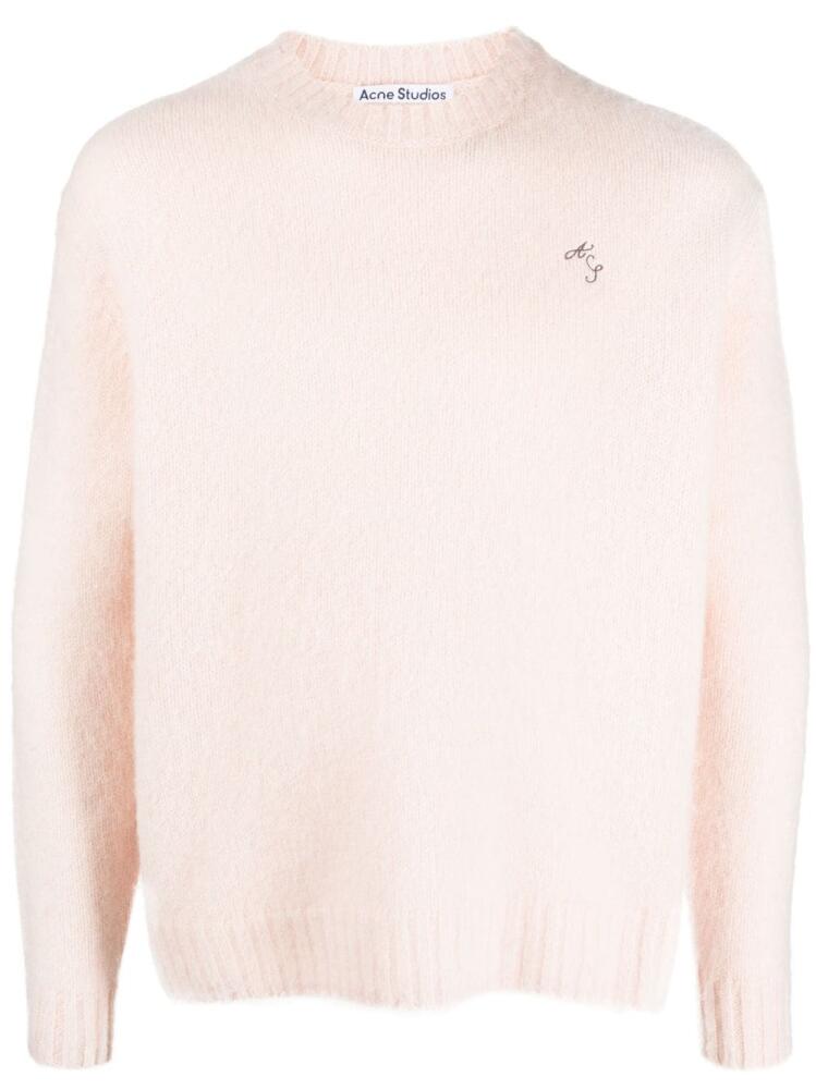 Acne Studios crew-neck wool jumper - Pink Cover