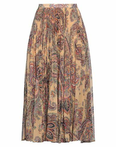 Etro Woman Midi skirt Sand Polyester Cover