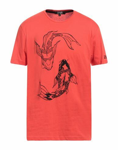 Trussardi Action Man T-shirt Tomato red Cotton Cover