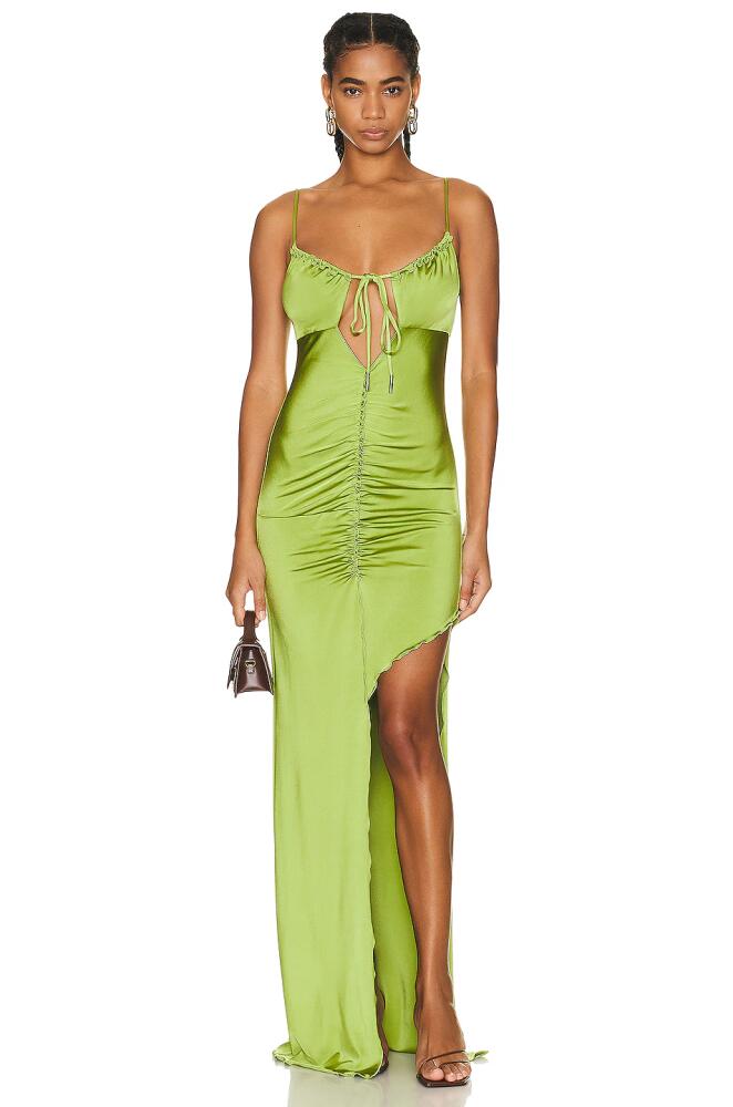 ET OCHS Brie Purl Edge Maxi Dress in Green Cover