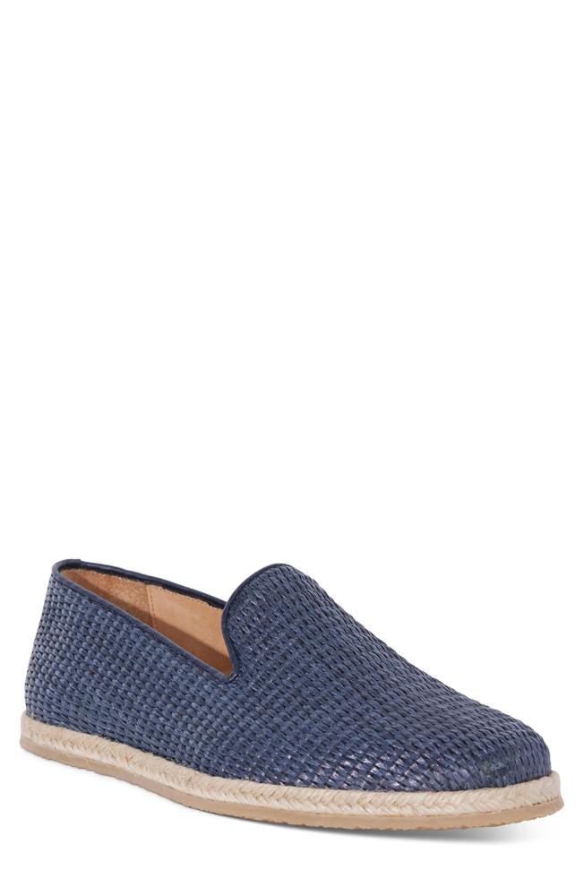 Paul Stuart Lido Woven Raffia Loafer in Navy Cover