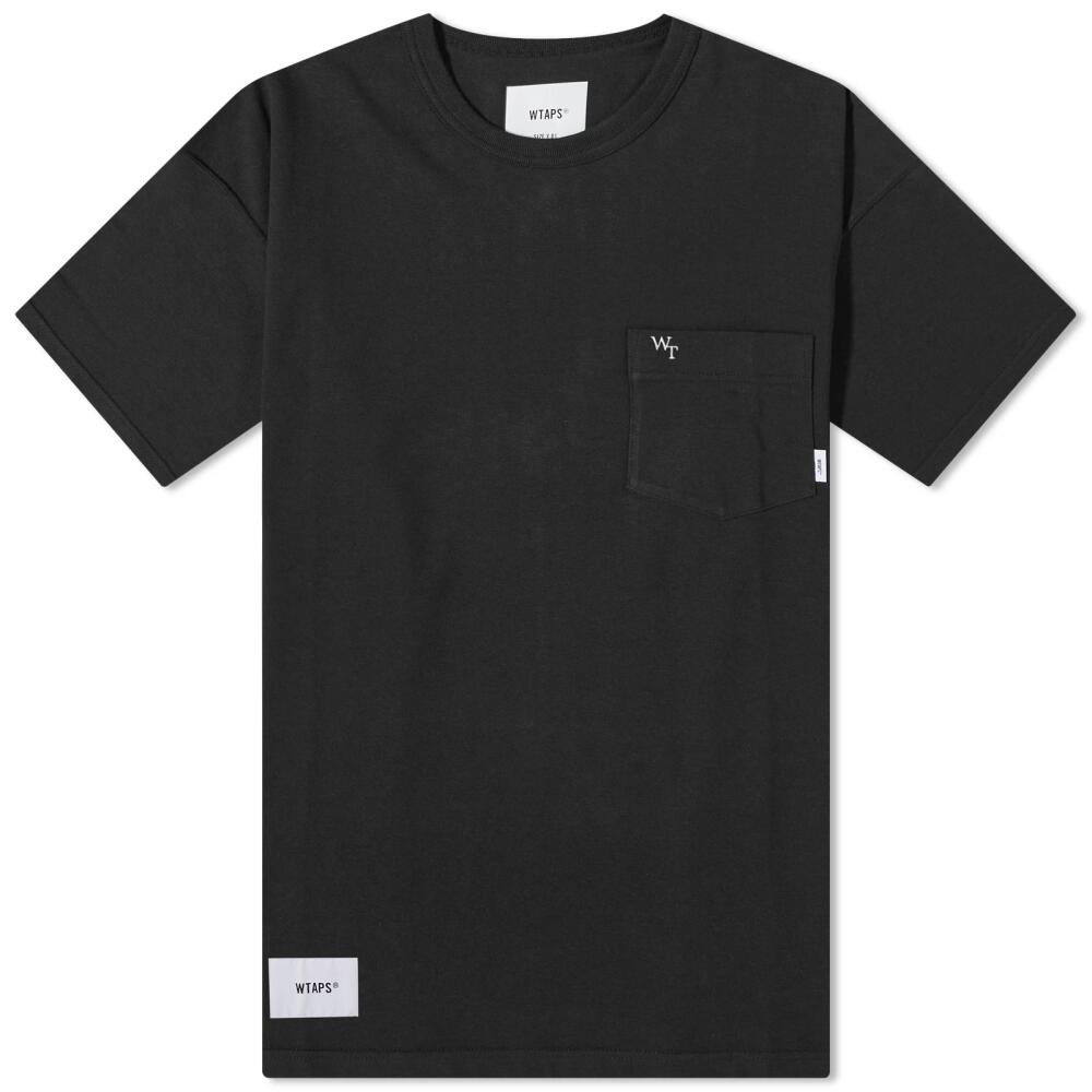 WTAPS Men's 23 Pocket Logo T-Shirt in Black Cover