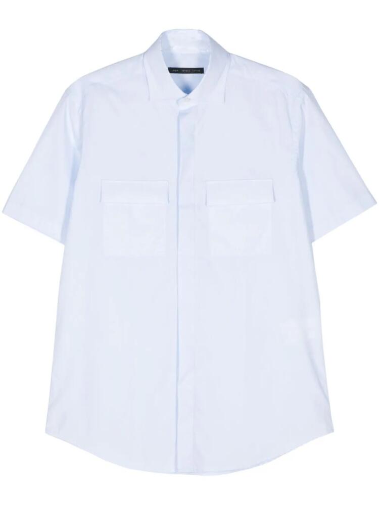 Low Brand short-sleeves poplin shirt - Blue Cover