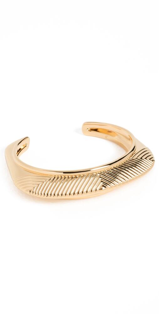 Missoma Hera Dome Ridge Statement Cuff Bracelet Gold Cover