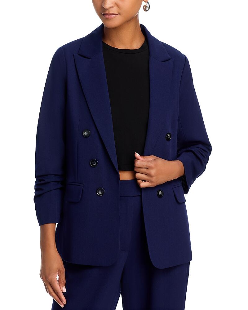 Aqua Pleated Sleeve Blazer - Exclusive Cover