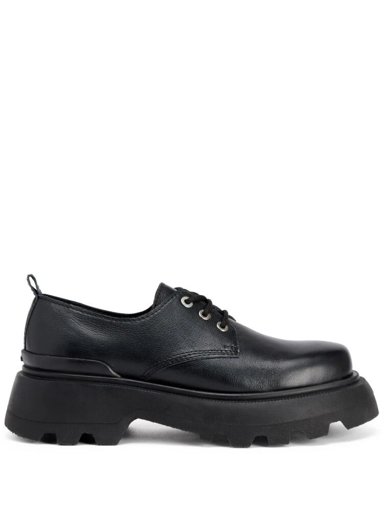 AMI Paris lace-up leather loafers - Black Cover