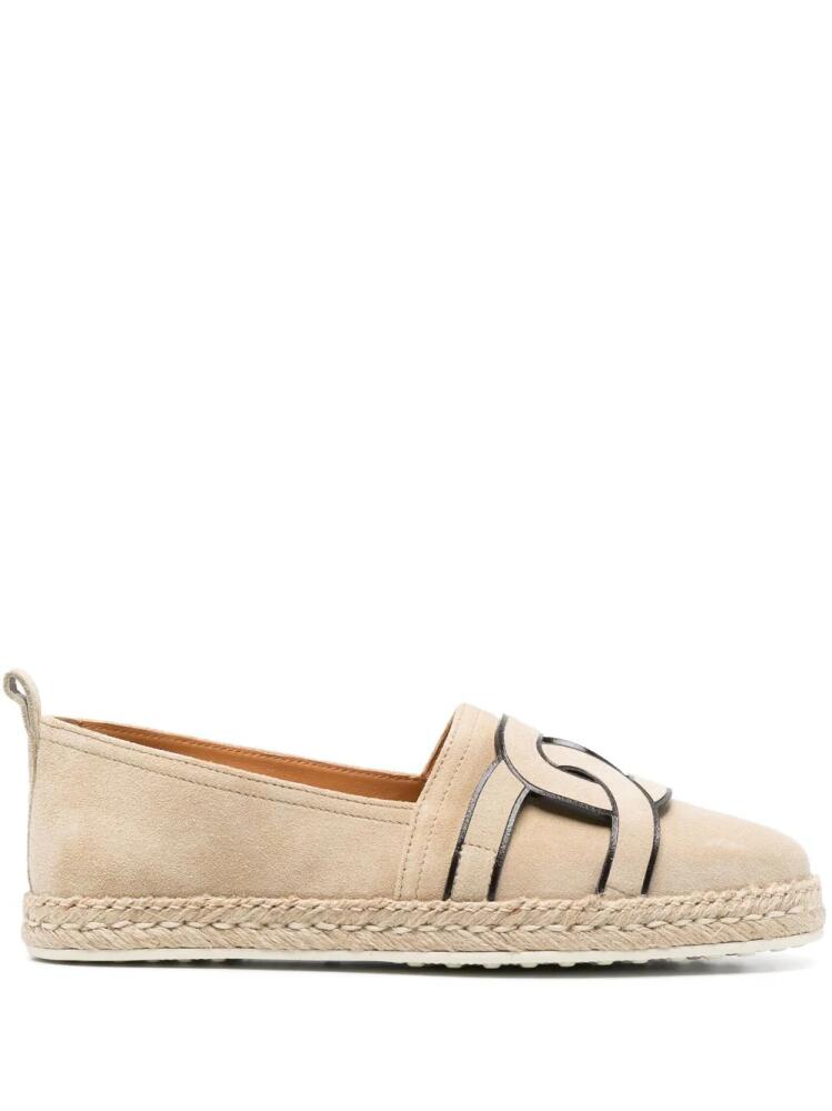 Tod's chain-link detail espadrilles - Neutrals Cover