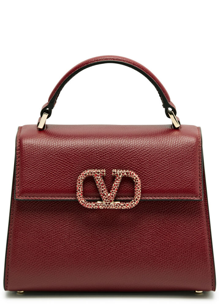 Valentino Garavani Vsling Mini Leather top Handle bag - Red Cover