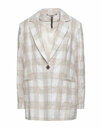 Manila Grace Woman Blazer Ivory Cotton, Linen, Polyamide, Viscose, Synthetic fibers Cover