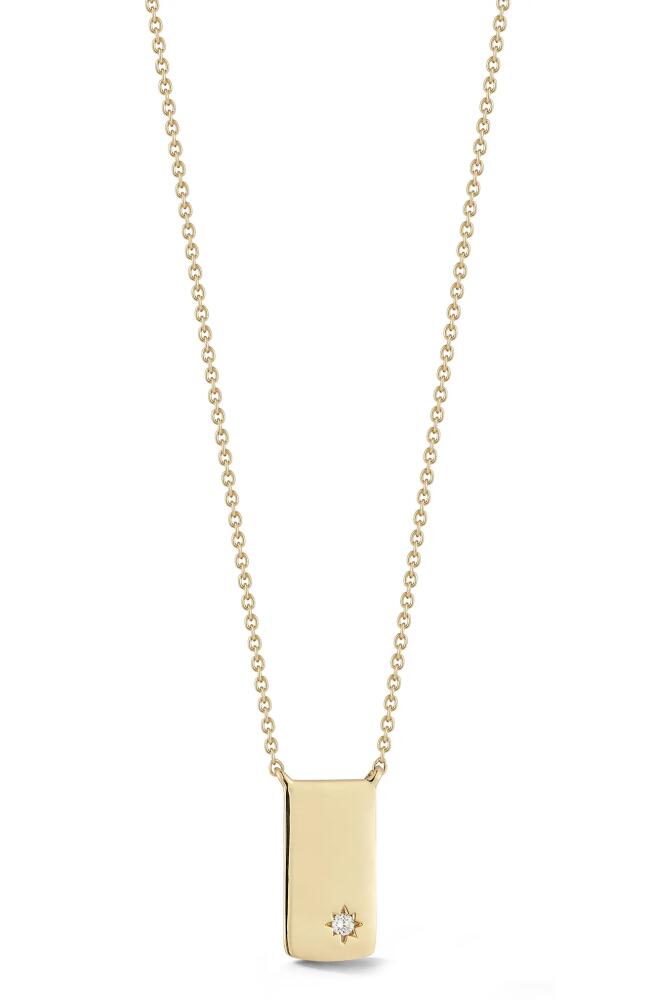 Dana Rebecca Designs Cynthia Rose Diamond Starburst Tag Pendant Necklace in Yellow Gold Cover