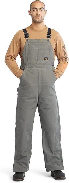 Timberland PRO Gritman Original Fit Insulated Bib Overalls (Pewter) Men's Clothing Cover