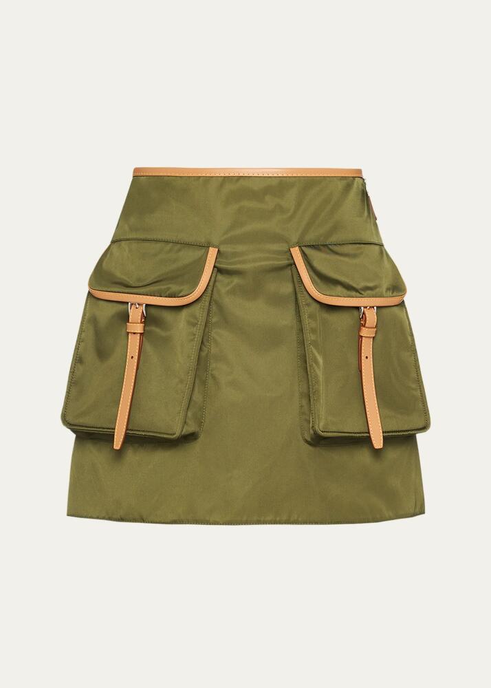 Prada Re-Nylon Utility Pocket Mini Skirt Cover