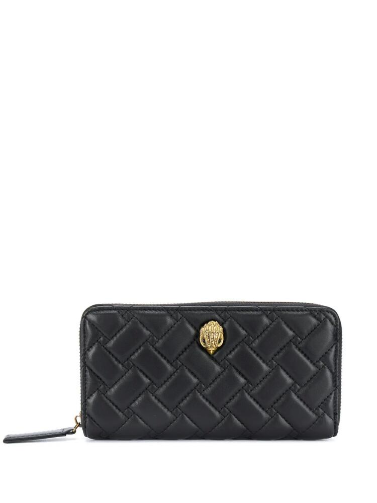 Kurt Geiger London quilted zip-around wallet - Black Cover