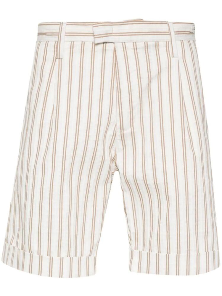 Myths striped bermuda shorts - White Cover