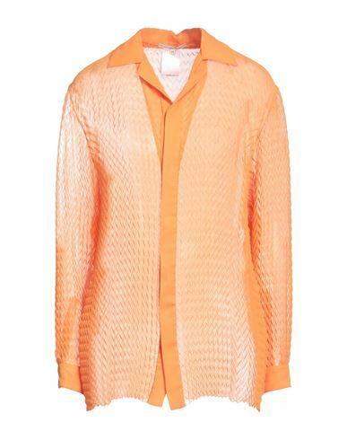 Marco De Vincenzo Woman Shirt Orange Polyester Cover