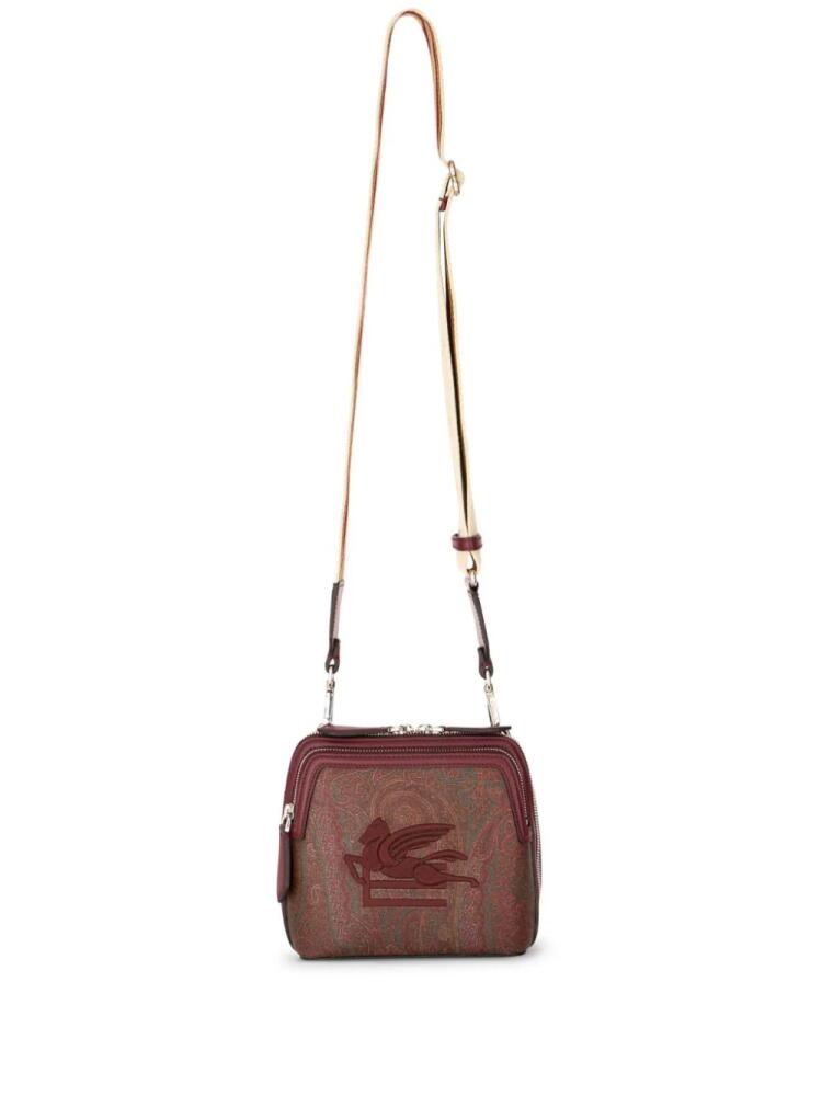 ETRO Essential Pegaso-embroidered crossbody bag - Brown Cover