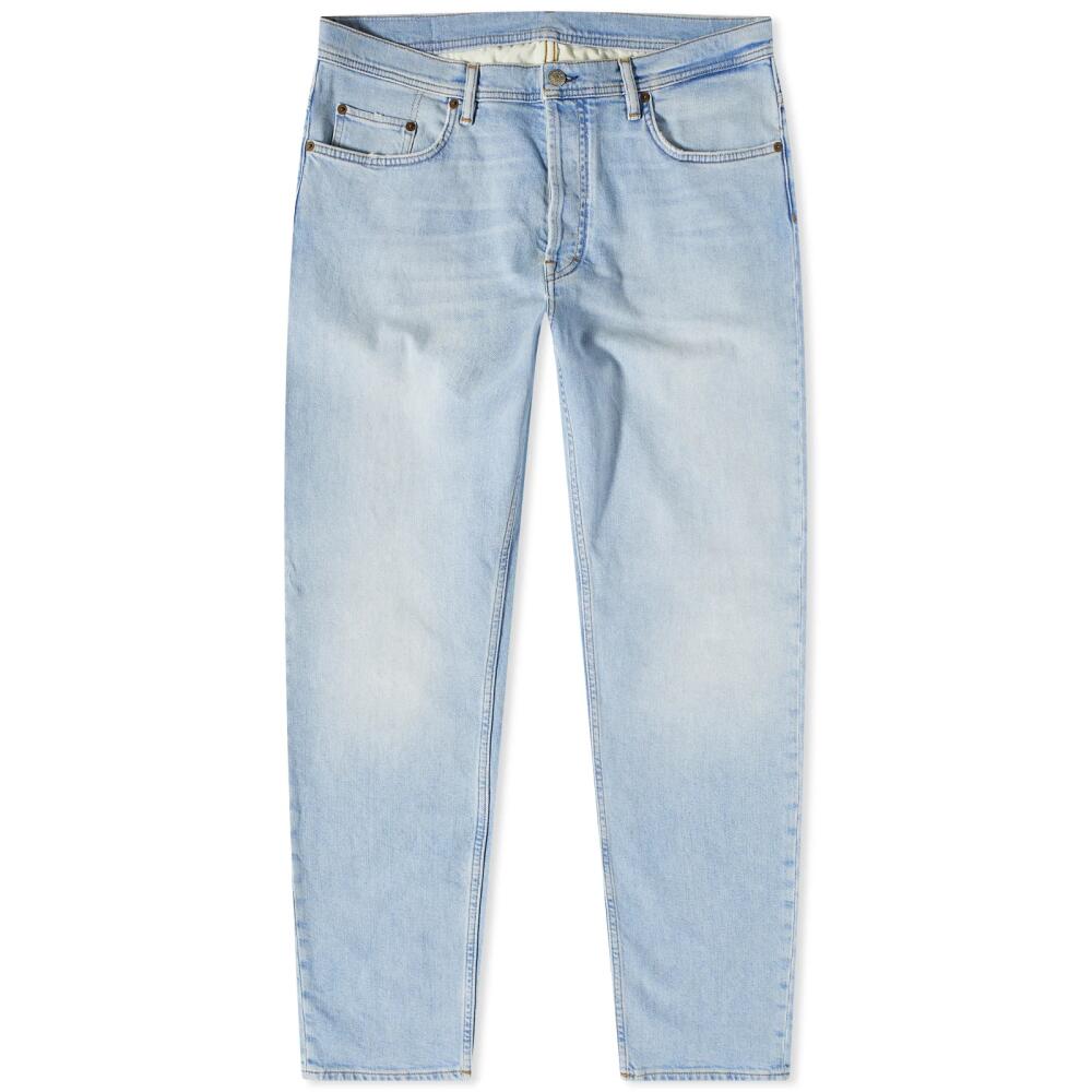 Acne Studios Men's River Slim Tapered Jeans in Light Blue Cover