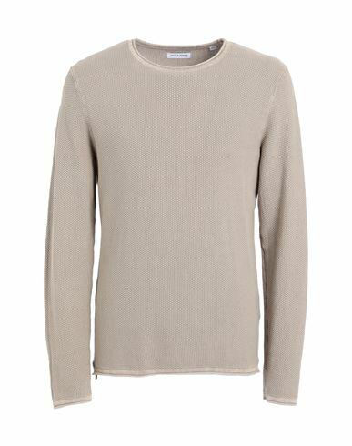 Jack & Jones Man Sweater Light brown Cotton Cover