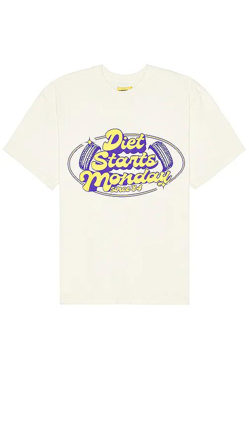 Diet Starts Monday Auto Tee in White Cover