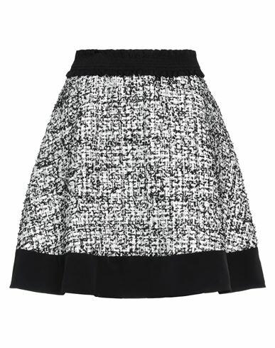 Sandro Woman Mini skirt Black Polyester, Cotton, Viscose, Metallic Polyester Cover