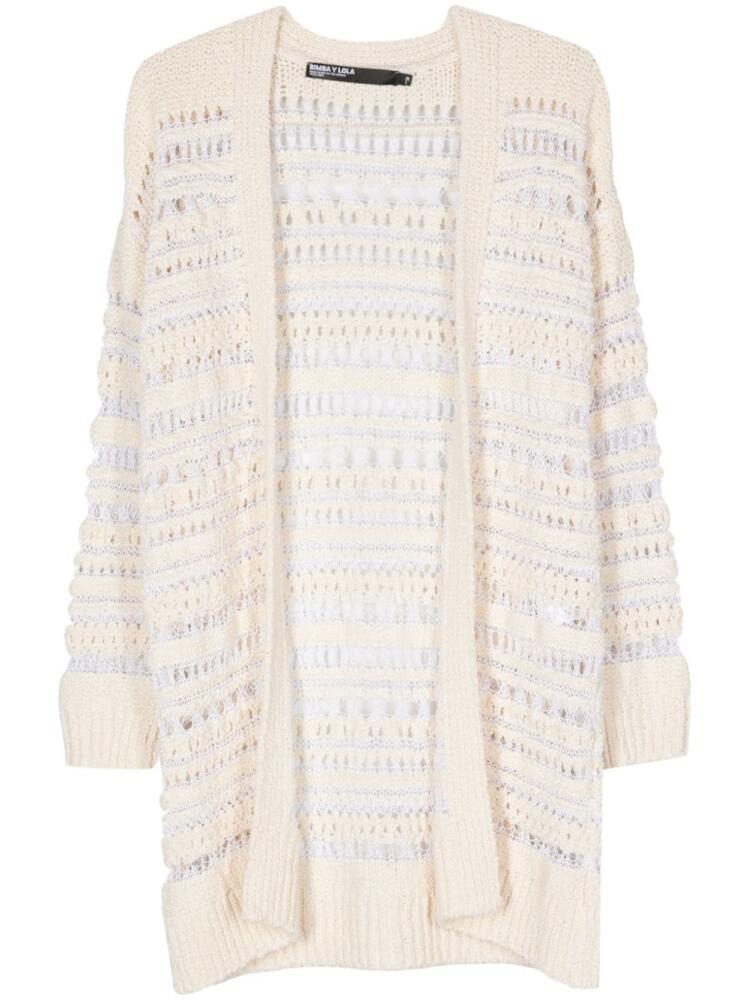 Bimba y Lola open-knit cardigan - Neutrals Cover