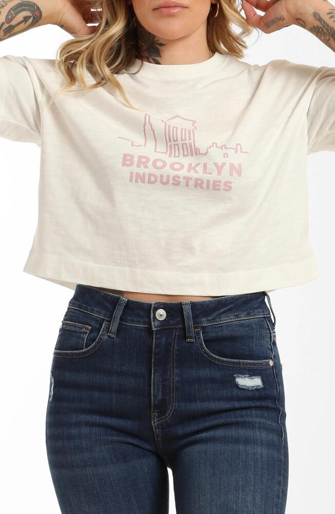 Brooklyn Industries City Cotton Crop T-Shirt in Antique White Cover