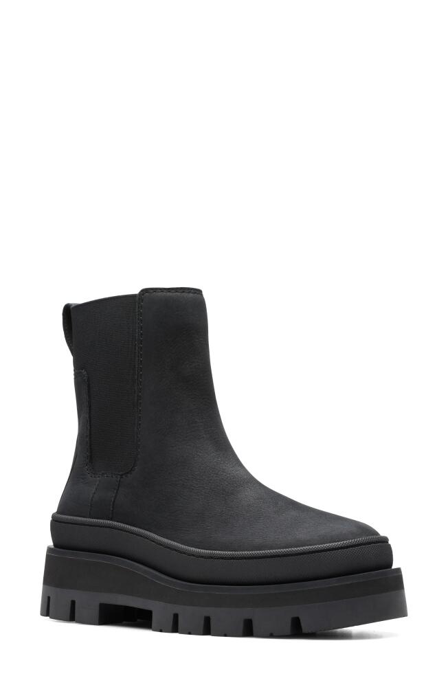 Clarks(r) Orianna 2 Top Bootie in Black Nubuck Cover