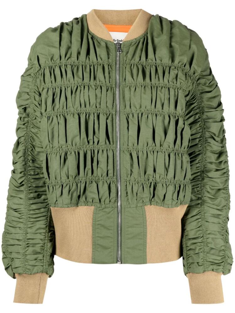 Molly Goddard Macy bomber jacket - Green Cover