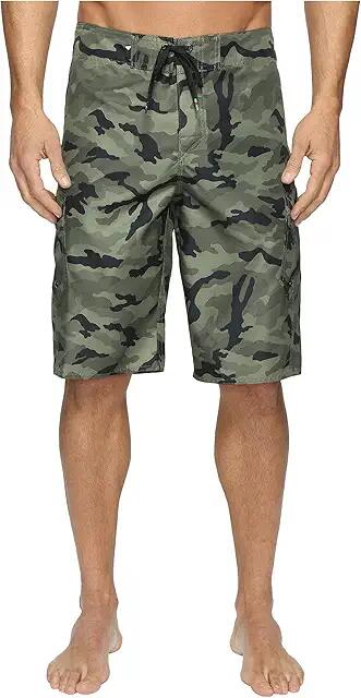 Quiksilver Manic Camo 22 Boardshorts (Forest Night) Men's Swimwear Cover