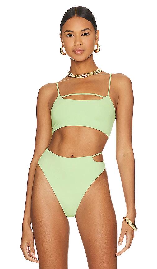 Riot Swim Eden Bikini Top in Mint Cover