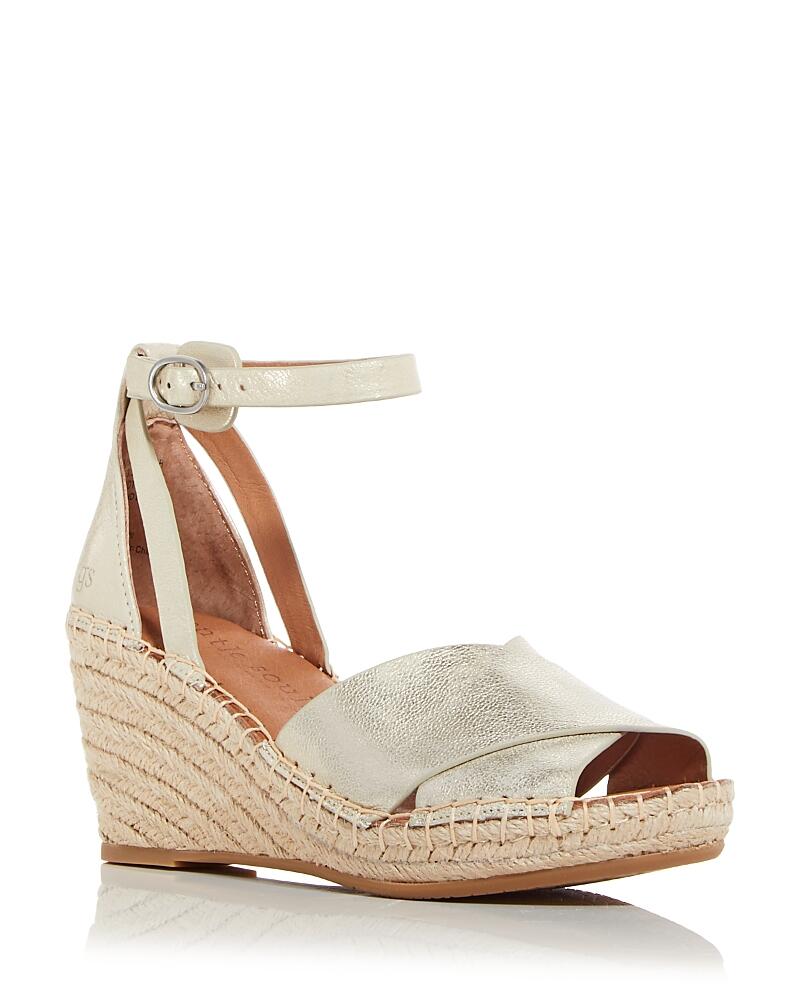 Gentle Souls by Kenneth Cole Women's Charli Ankle Strap Espadrille Wedge Sandals Cover