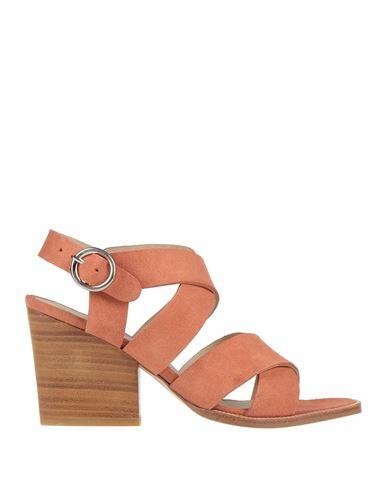 Anaki Woman Sandals Salmon pink Soft Leather Cover