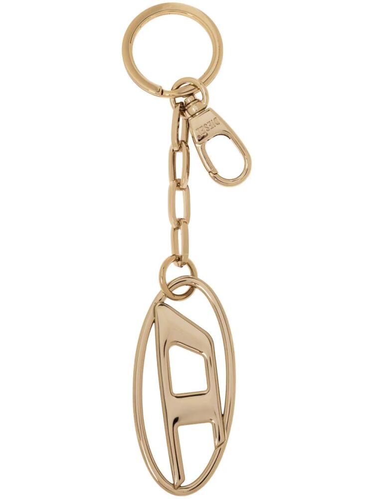 Diesel Oval D polished keychain - Gold Cover