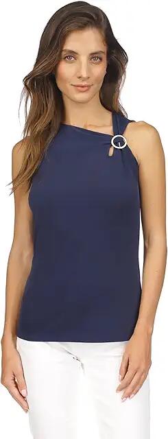 MICHAEL Michael Kors O-Ring Tank (Midnight Blue) Women's Clothing Cover