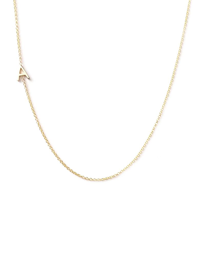 Maya Brenner Designs 14k Yellow Gold Mini Letter Necklace Cover