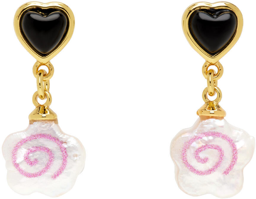 Sandy Liang Gold Narutomaki Earrings Cover