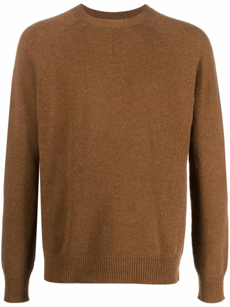 Jil Sander fine-knit wool-cashmere jumper - Brown Cover