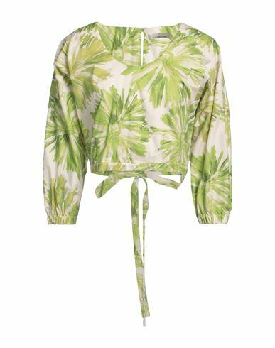 Liviana Conti Woman Top Light green Cotton, Elastane Cover