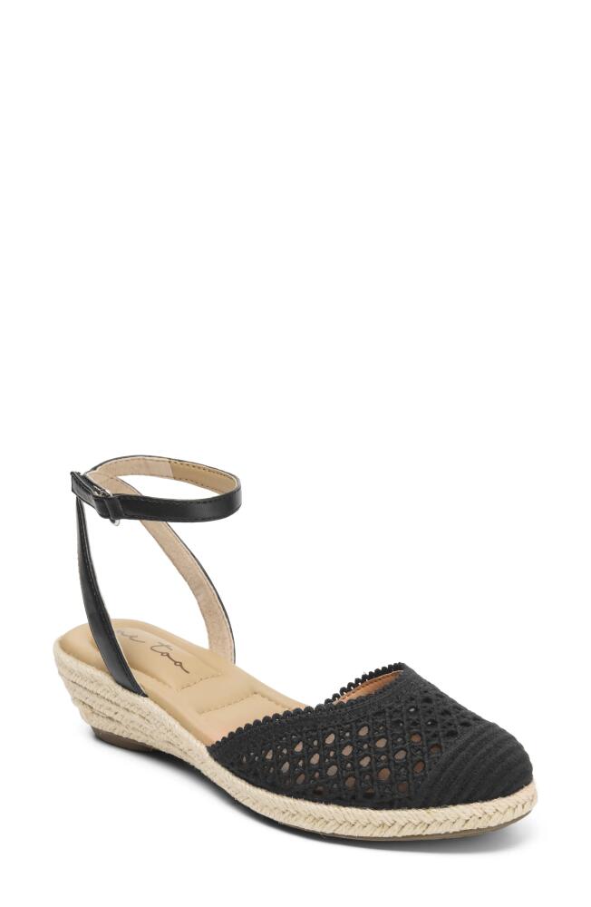 Me Too Naomi Espadrille Wedge Sandal in Black Cover