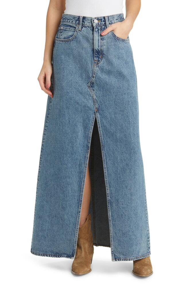 SLVRLAKE Dallas Cotton Denim Maxi Skirt in Hard Times Cover