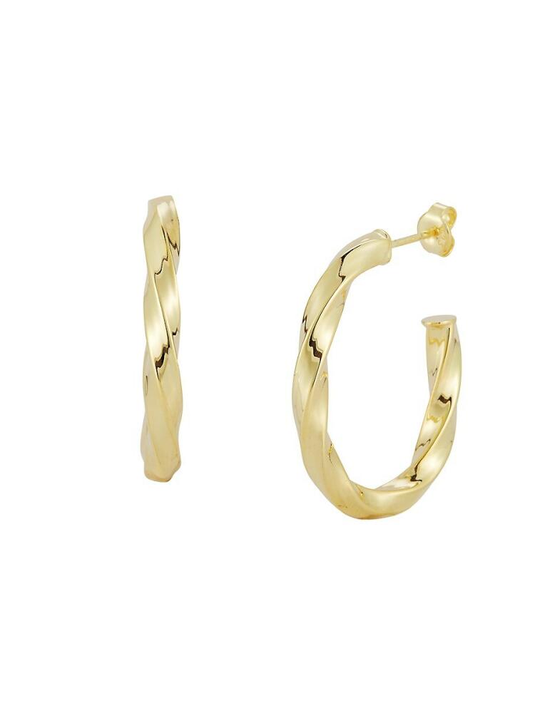 SPHERA MILANO Women's 14K Goldplated Sterling Silver Twisted Earrings Cover