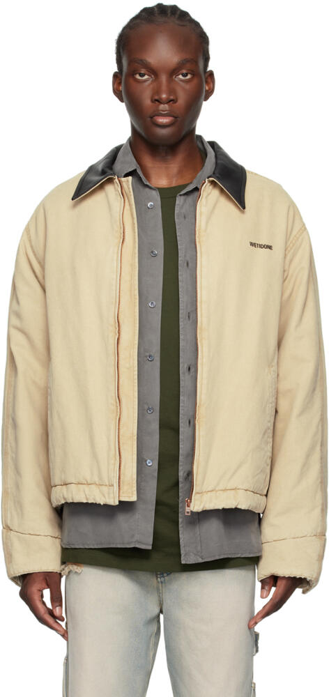 We11done Beige Padded Jacket Cover