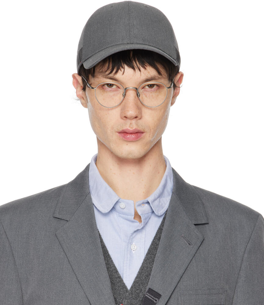 Thom Browne Gray Classic Baseball Cap Cover