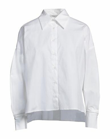 Peserico Woman Shirt White Cotton, Elastane Cover