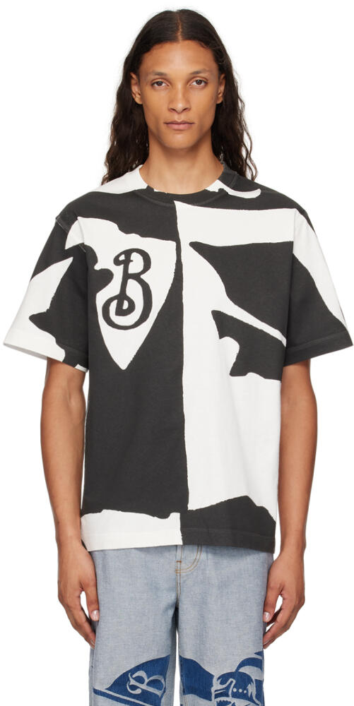 Burberry Black & White Organic Cotton T-Shirt Cover