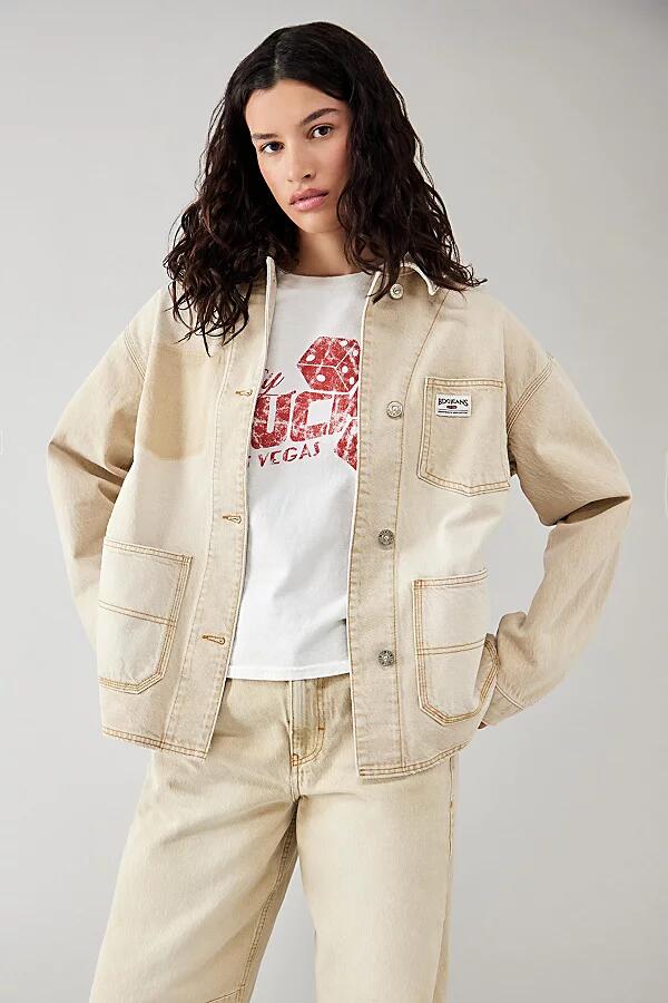 BDG Cream Denim Chore Jacket in Cream Cover