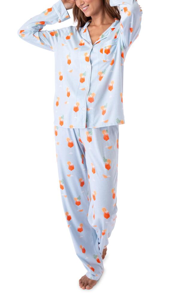 PJ Salvage Print Pajamas in Powder Blue Cover