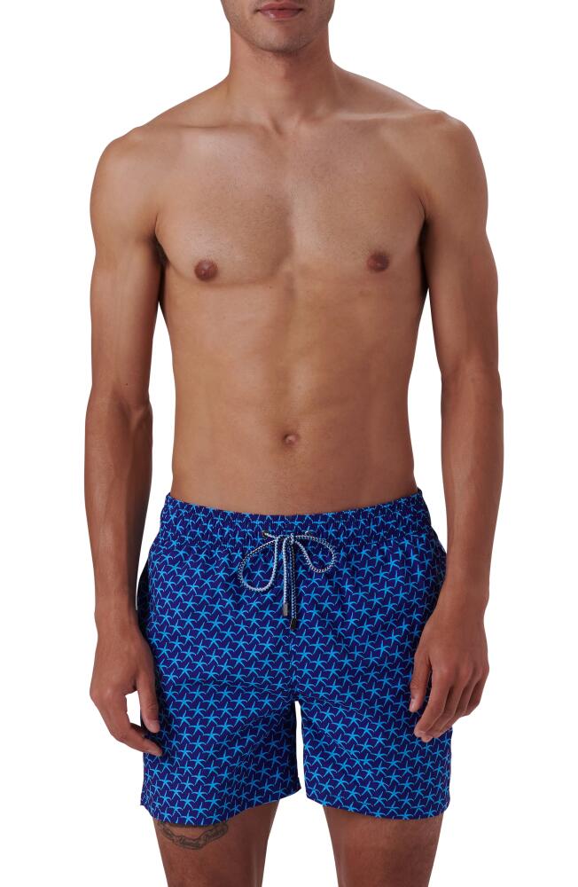 Bugatchi Starfish Swim Trunks in Navy Cover