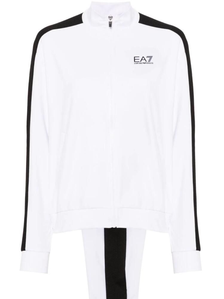 Ea7 Emporio Armani logo-print tracksuit - White Cover